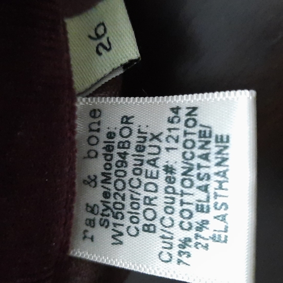 Rag & Bone Bourdeaux Skinny Corduroy Pants - Picture 10 of 11